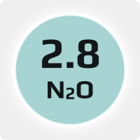 Закись азота (N20) пищевая 2.8 (99,8%) в баллоне 10л, наполнение 6 кг., соединение G3/4 (DIN 9)