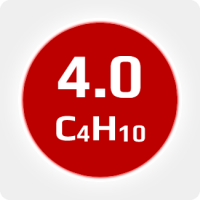 Изобутан (i-C4H10)  4.0 (99,99%) в баллоне 12л (6кг) соединение W21,8х1/14'' LH (DIN1) (с баллоном)