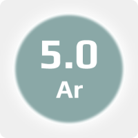 Аргон (Ar) 5.0 (99,999%) в моноблоке 12х50л 200бар, соединение  G3/4 (DIN 9)